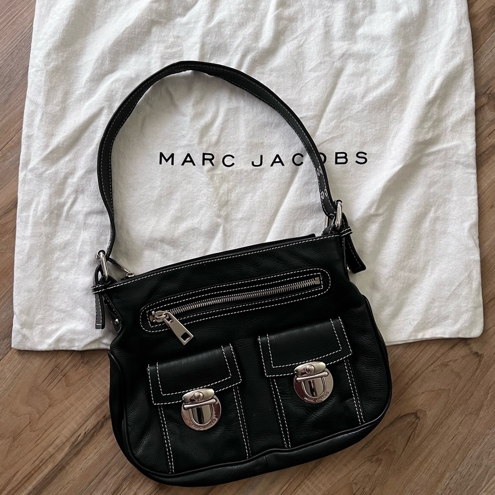Marc Jacob’s leather Sophia bag. Made in Italy. EUC.